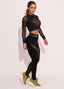 Legging Cós Médio Superhot Comfy Preto CAL5434 UV50+