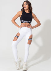 Legging Superhot Blackout Branco CAL5137