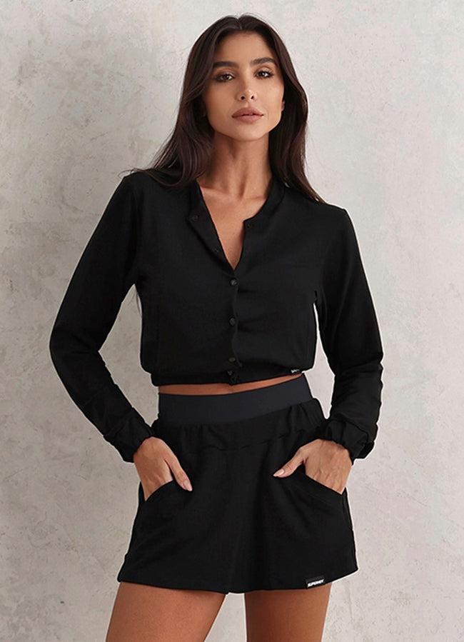 Jaqueta Superhot Soft Preto JQ5538 C/ Bolsos Hover Image