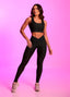 Legging Superhot Wet+ Preto Empina Bumbum CAL5676 UV50+