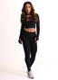 Legging Cós Médio Superhot Blackout Preto CAL5578 UV50+