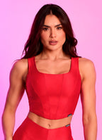 Blusa Corset Superhot Wet+ Vermelho BL5673 UV50+