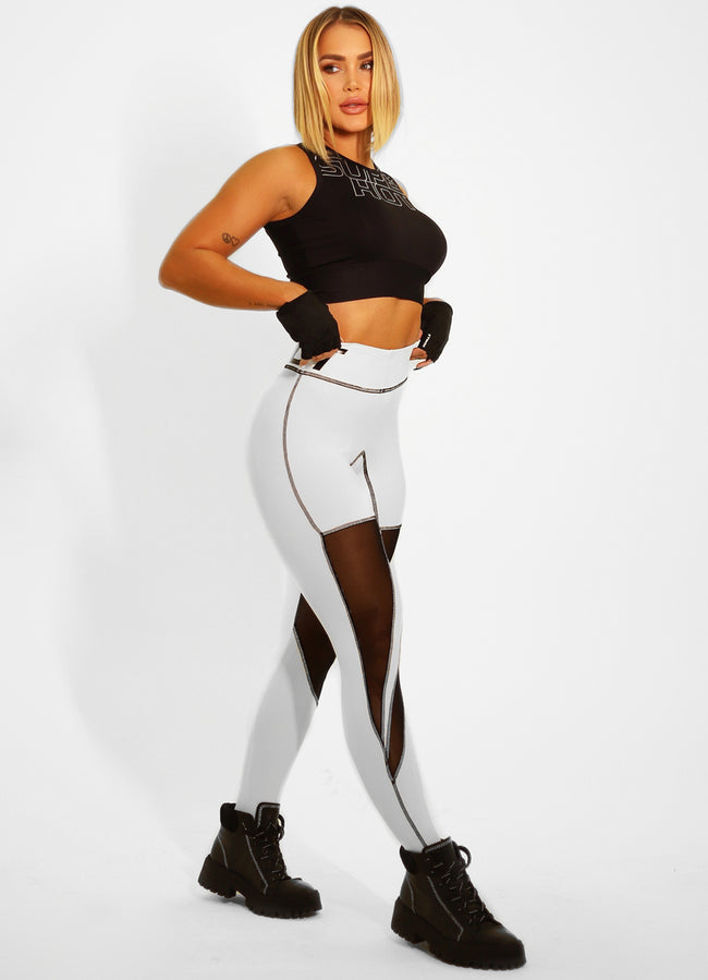 Legging Superhot Blackout Branco CAL5038 Hover Image