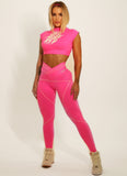 Calça Legging Superhot Fitt Rosa Neon CAL5056