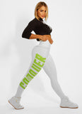 Legging Cós Alto Superhot Blackout Branco CAL5071