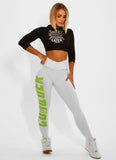 Legging Cós Alto Superhot Blackout Branco CAL5071