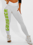 Legging Cós Alto Superhot Blackout Branco CAL5071