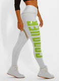 Legging Cós Alto Superhot Blackout Branco CAL5071
