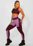 Legging Cós Alto Superhot Comfy Bordô CAL5100