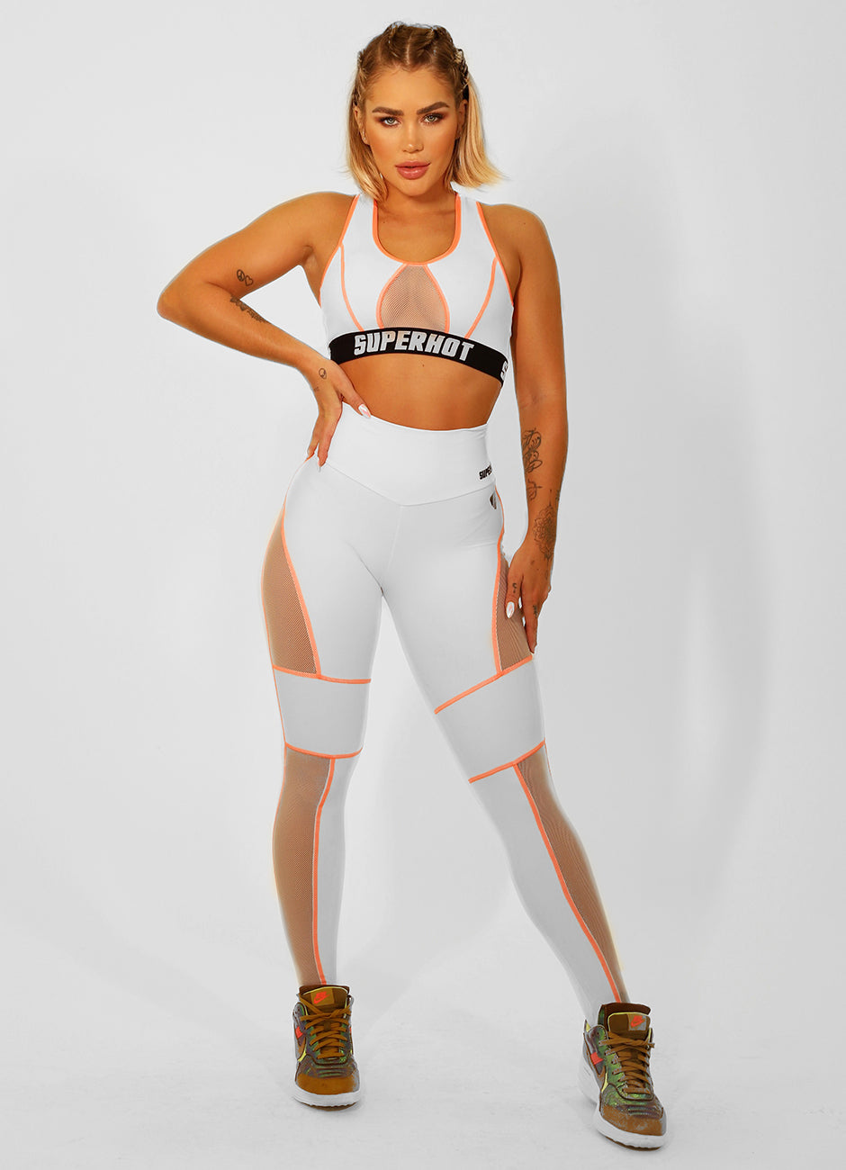 Legging Superhot Blackout Branco CAL5102