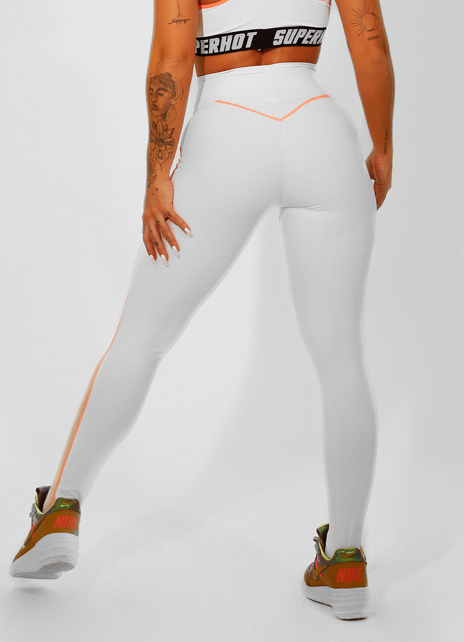 Legging Superhot Blackout Branco CAL5102