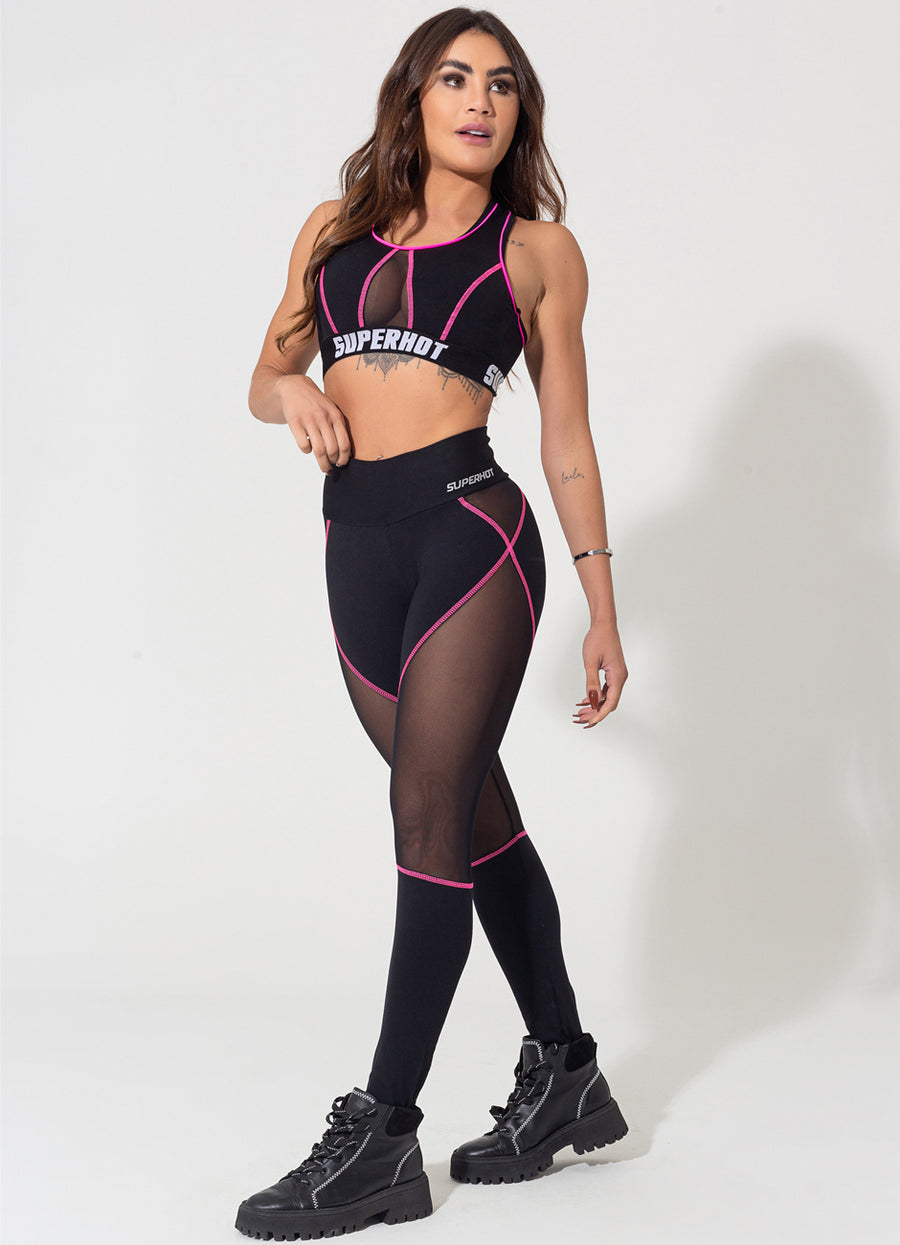 Legging Superhot Comfy Preta CAL5147 Imagem principal do produto