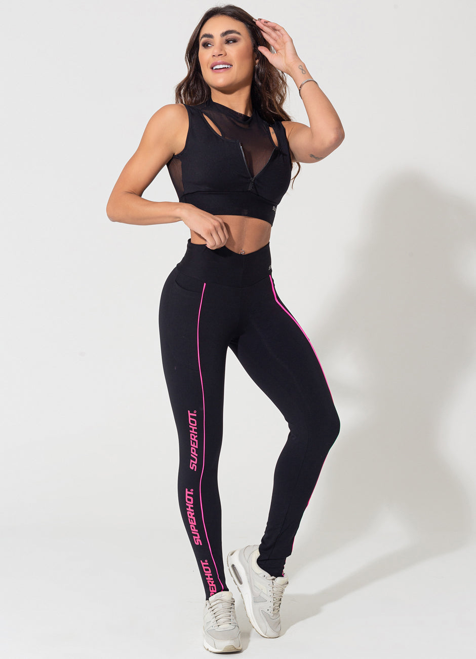 Legging Superhot Comfy Preta CAL5149