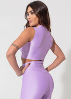 Calça Legging Superhot Wet Lilás CAL5151