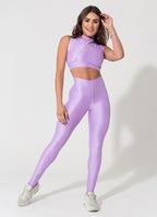 Calça Legging Superhot Wet Lilás CAL5151