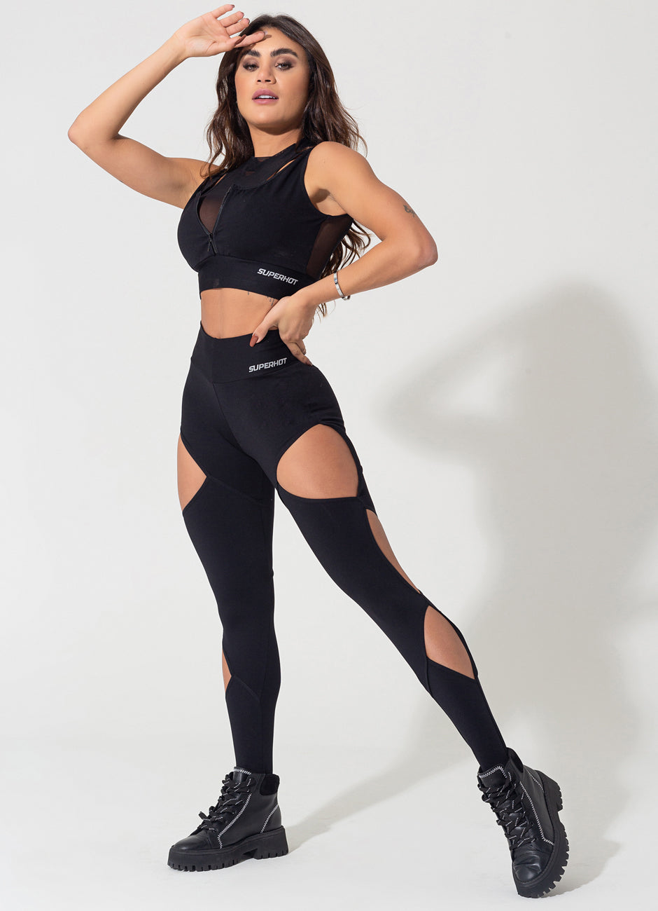 Legging Superhot Comfy Preta CAL5177