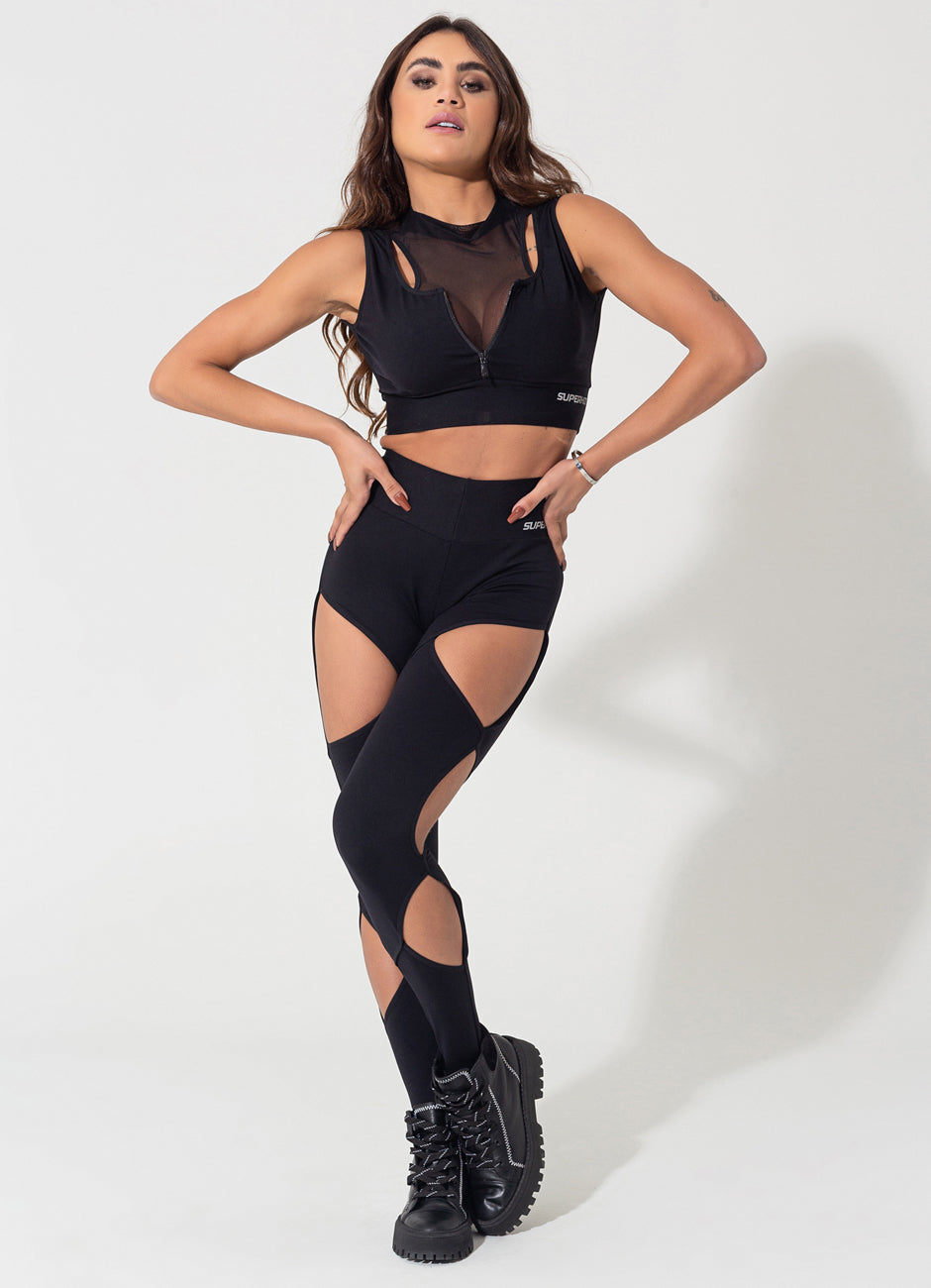 Legging Superhot Comfy Preta CAL5177