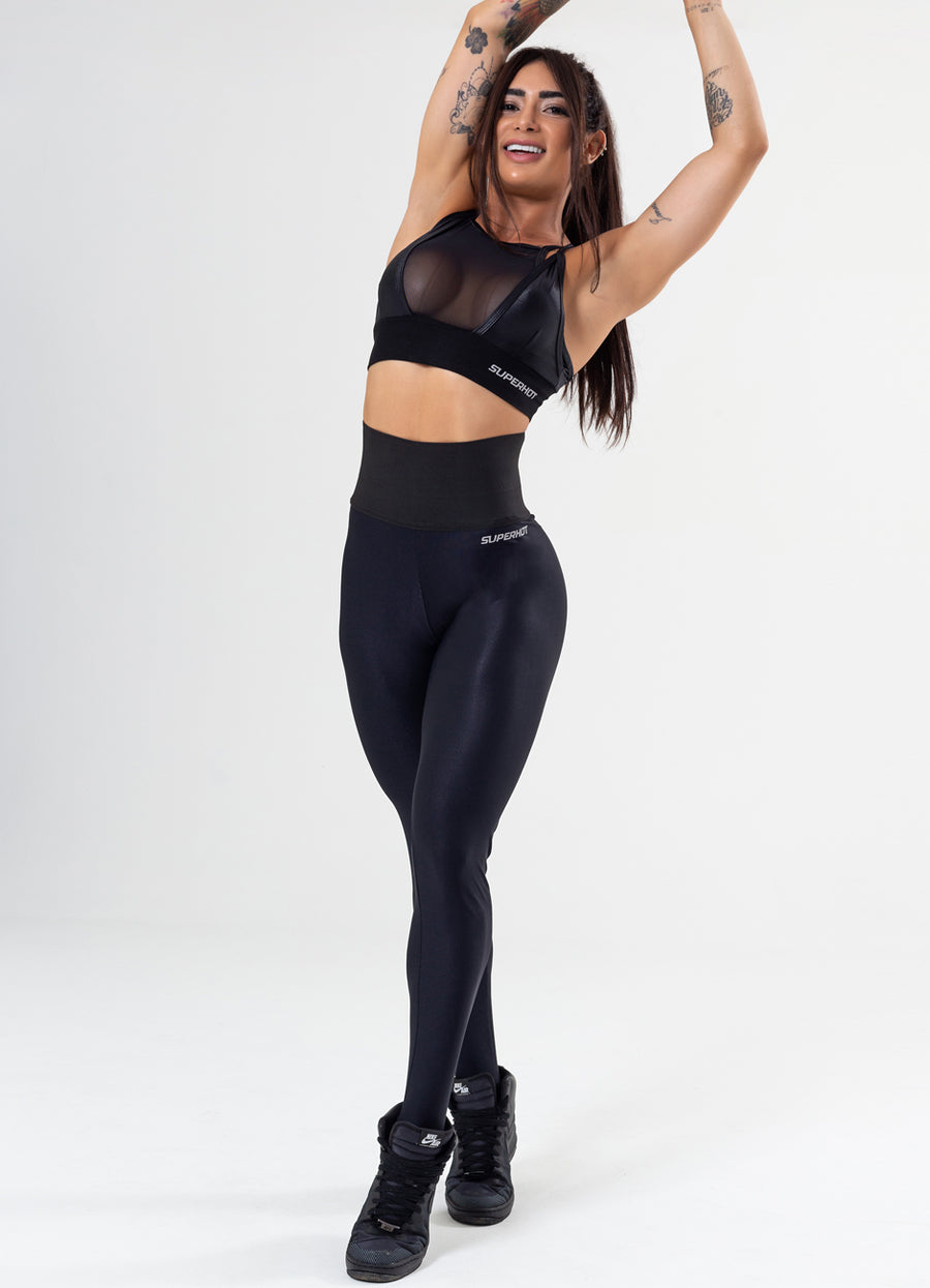 Calça Legging Superhot Gleam Preta CAL5253 Imagem principal do produto