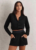 Jaqueta Superhot Soft Preto JQ5538 C/ Bolsos