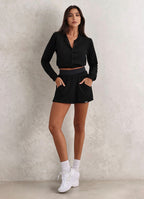 Shorts-Saia Superhot Soft Preto SKT5543 C/ Bolsos