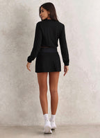 Shorts-Saia Superhot Soft Preto SKT5543 C/ Bolsos