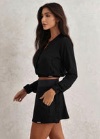 Jaqueta Superhot Soft Preto JQ5538 C/ Bolsos