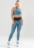 Top Superhot Gleam Azul Petróleo
