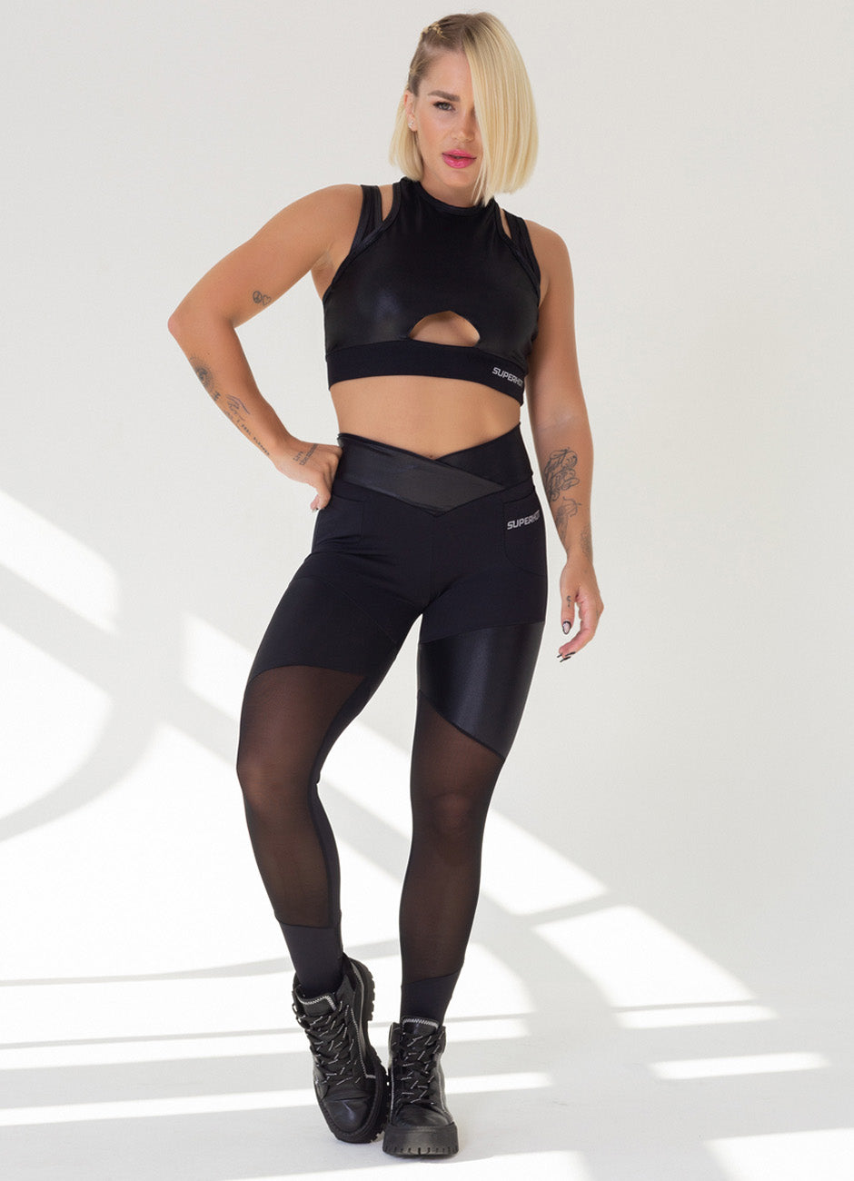 Legging Superhot Comfy Preta CAL5306