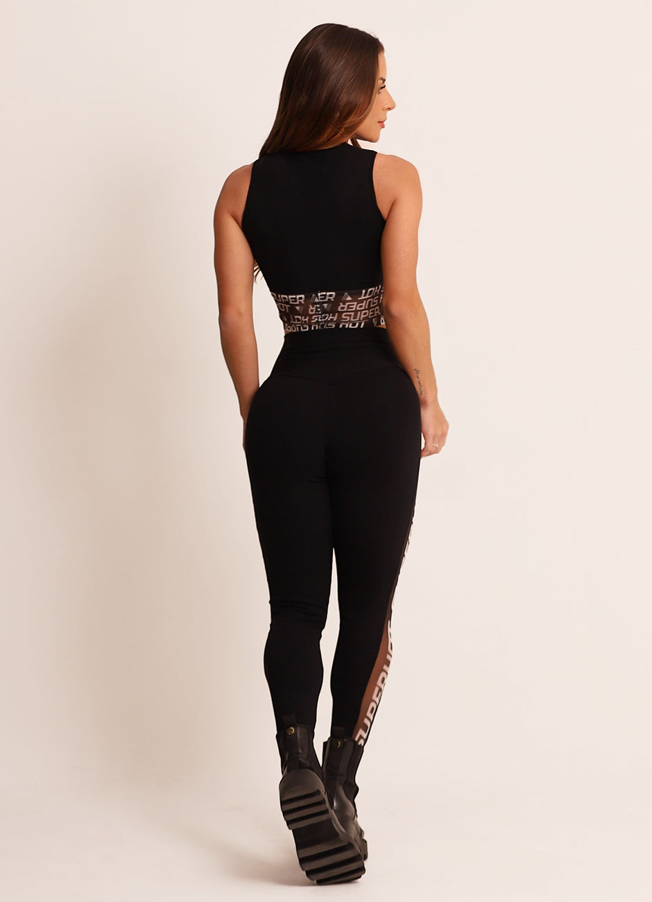 Top Esportivo Superhot Comfy Preto TOP5480 UV50+