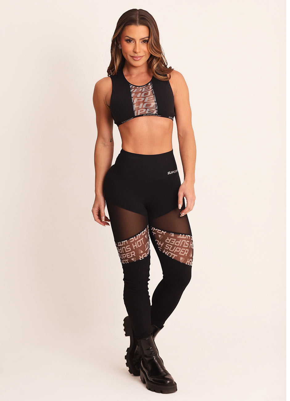 Calça Legging Superhot Fitt Preto CAL5466 UV50/80+
