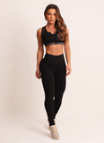 Legging Cós Médio Superhot Comfy Preto CAL5469 Proteção UV50+