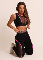 Legging Cós Alto Superhot Comfy Preto CAL5468 Proteção UV50+