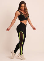 Legging Cós Médio Superhot Comfy Preto CAL5458 Proteção UV50+