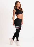 Legging Cós Médio Superhot Adaptive Preto CAL5565 UV80+