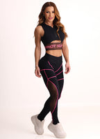 Legging Cós Médio Superhot Comfy Preto CAL5572 UV50+