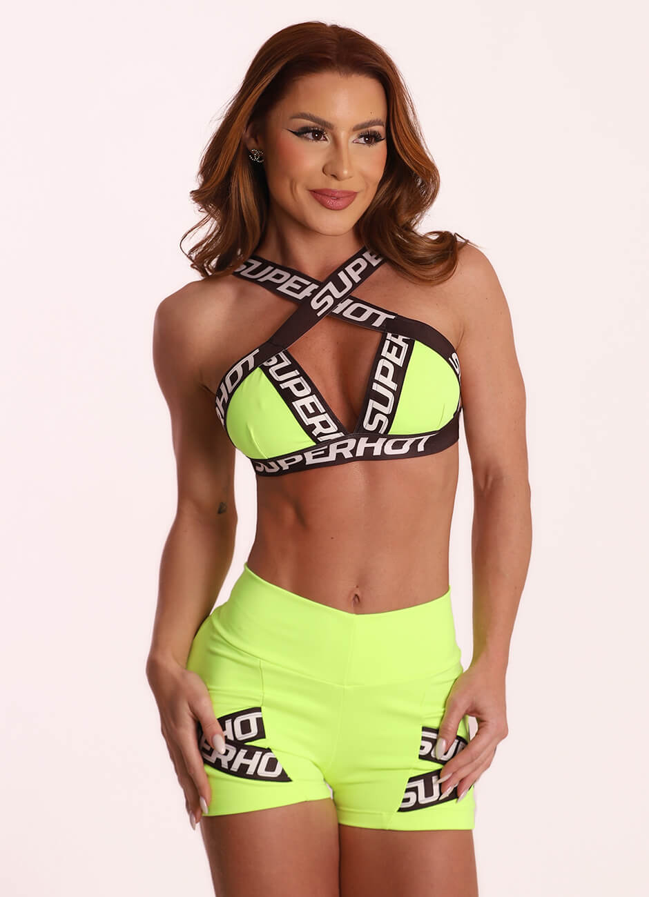 Top Superhot Blackout Amarelo Neon TOP5595 UV50+