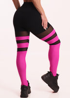 Legging Superhot Blackout Preto e Pink CAL5597 UV50+