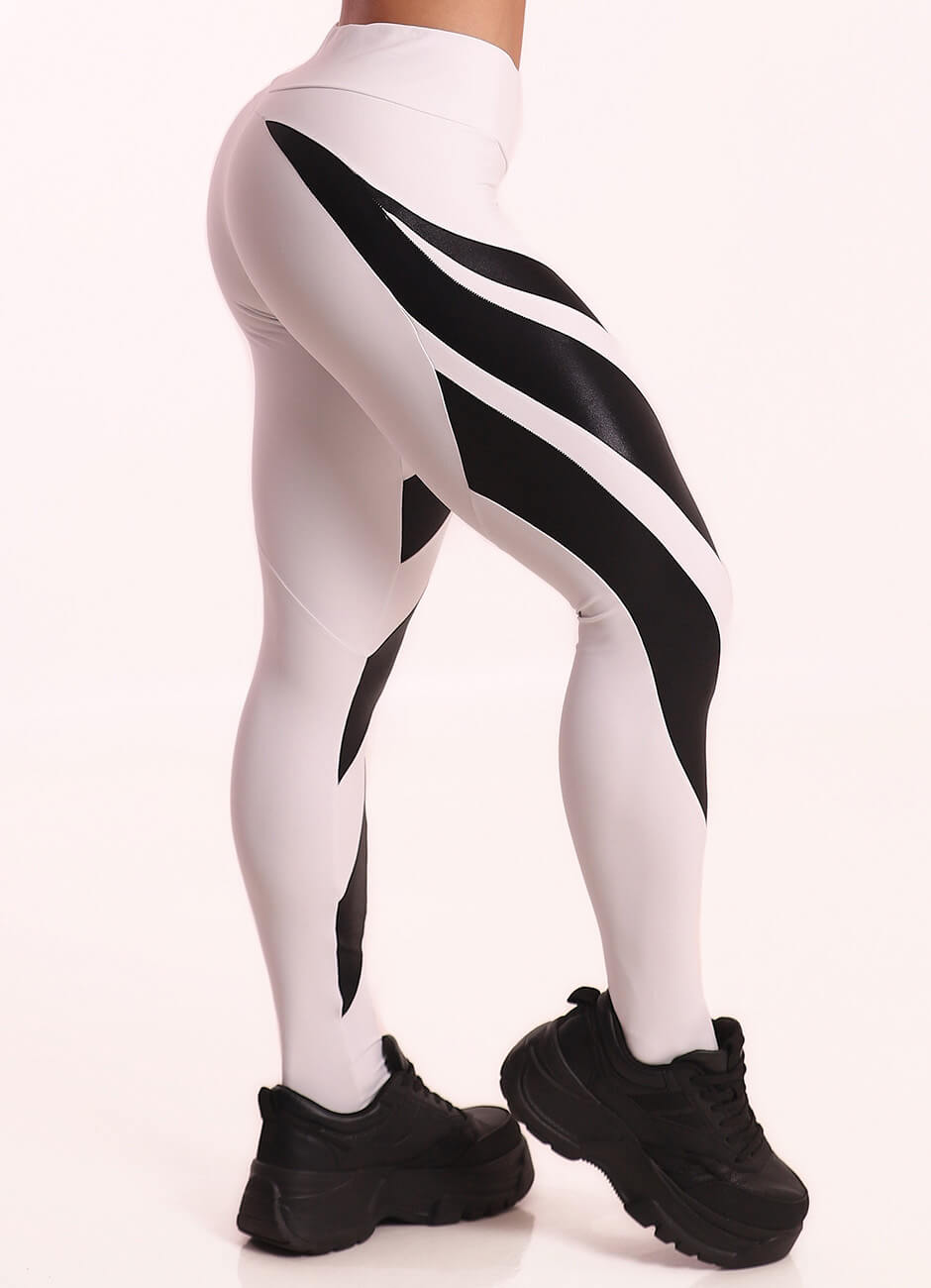 Legging Superhot Blackout Branco CAL5624 UV50+