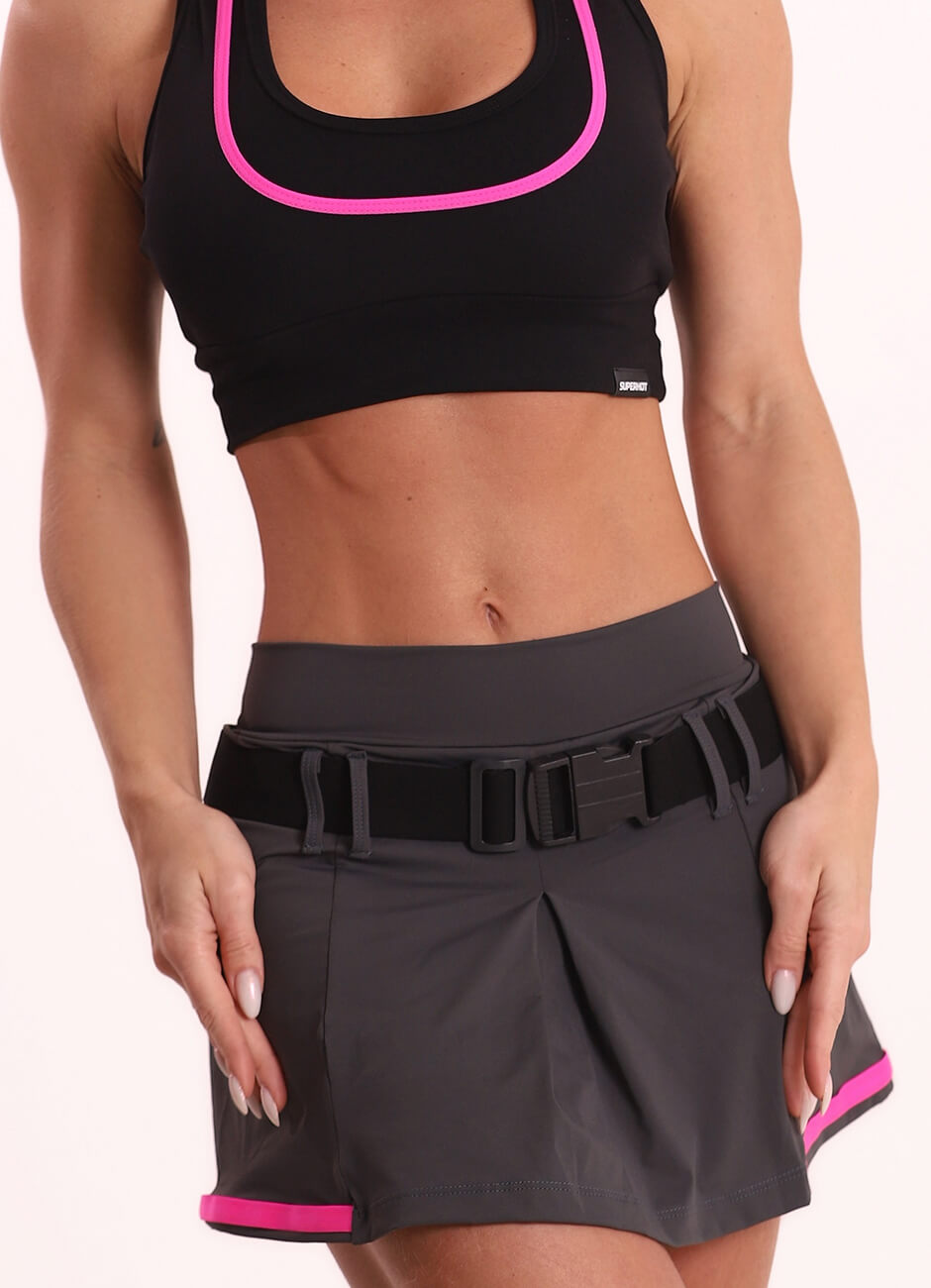 Short-saia Superhot Fitt Cinza SKT5604