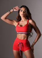 Top Superhot Blackout Vermelho TOP5638 UV50+ Forrado Sem Bojo