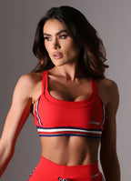 Top Superhot Blackout Vermelho TOP5638 UV50+ Forrado Sem Bojo