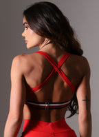 Top Superhot Blackout Vermelho TOP5638 UV50+ Forrado Sem Bojo