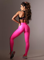 Legging Superhot Wet+ Pink NEON CAL5634 UV50+ Cós Médio