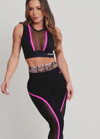 Legging Cós Alto Superhot Comfy Preto CAL5468 Proteção UV50+