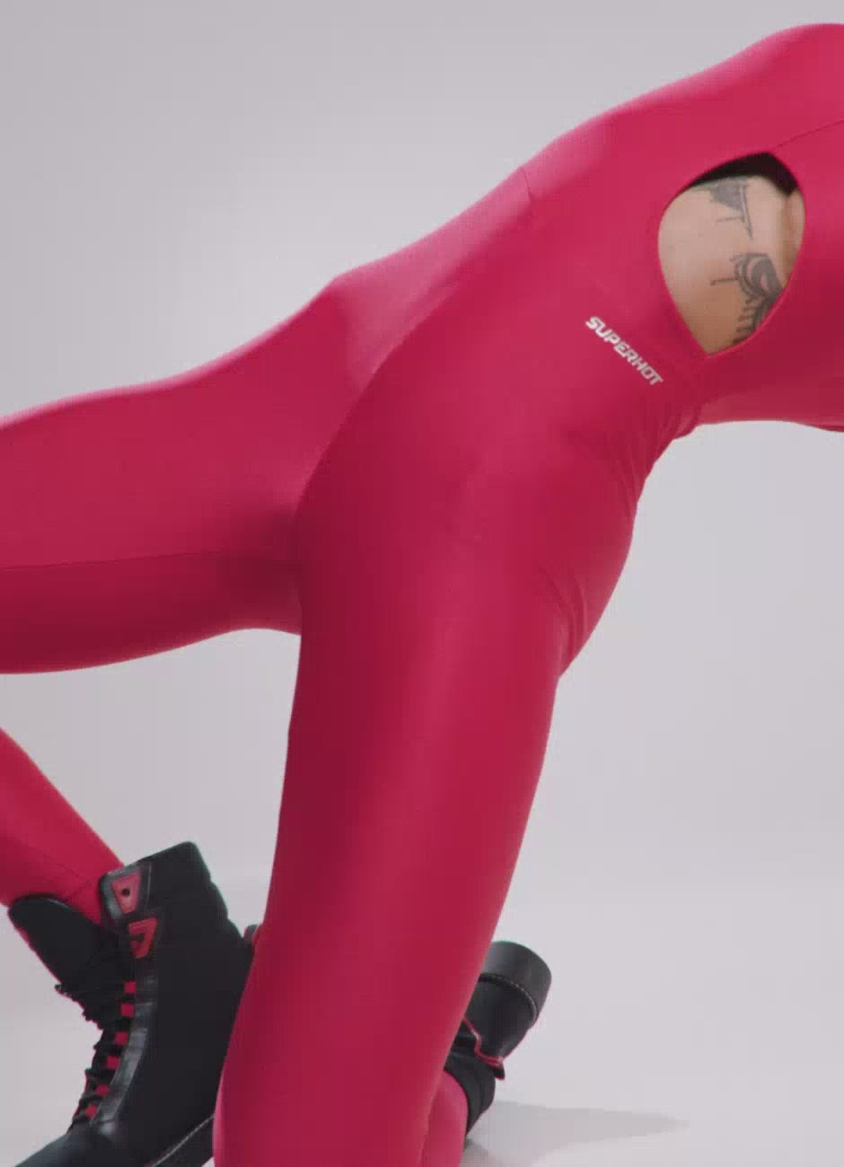 Macacão Superhot Wet Vemelho MAC5633 UV50+ Forrado Sem Bojo