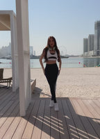 Legging Cós Alto Superhot Blackout Preto CAL5514 UV50+Com Bolsos