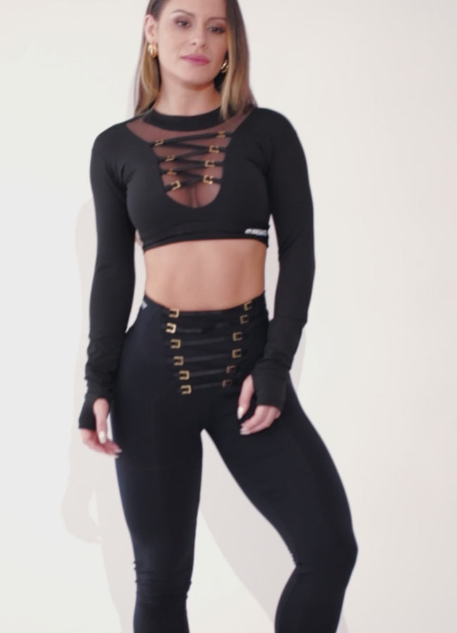 Blusa Superhot Fiber Preta BL5345 Imagem principal do produto