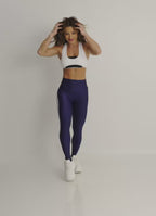 Legging Cós Alto Superhot Wet+ Azul Marinho CAL5584 UV50+