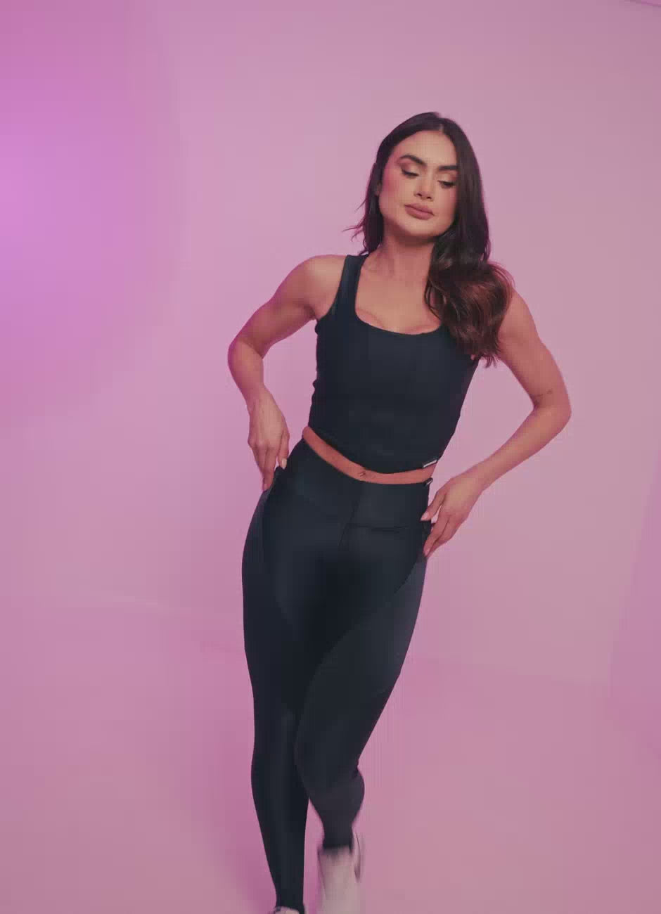 Blusa Corset Superhot Wet+ Preto BL5667 UV50+