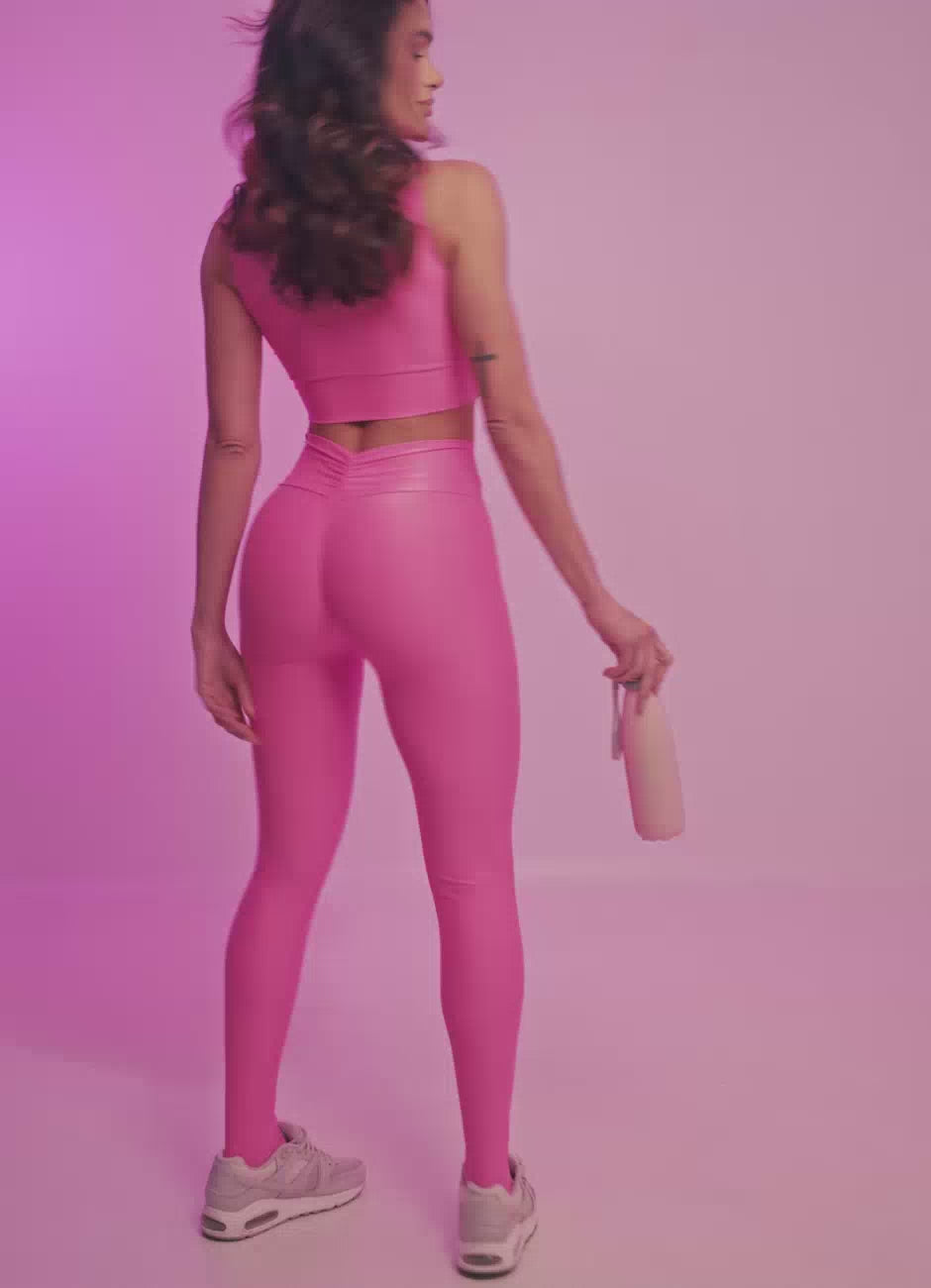 Legging Superhot Wet+ Rosa empina bumbum CAL5655 UV50+